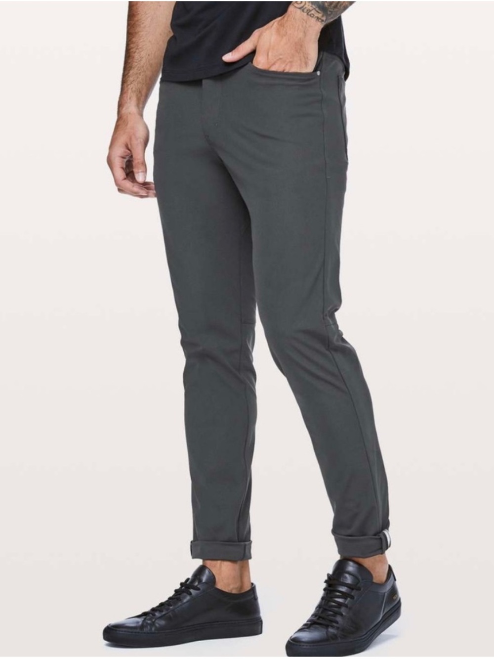 Lululemon ABC Pant Slim Warpstreme Pants Obsidian Gray Men’s Size 36